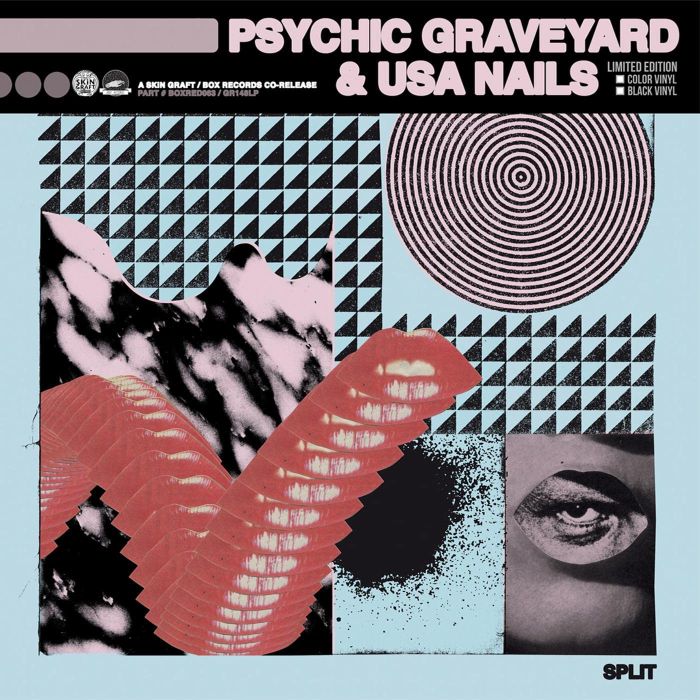 PSYCHIC GRAVEYARD & USA NAILS - SPLIT (RANDOM COLOR VINYL)