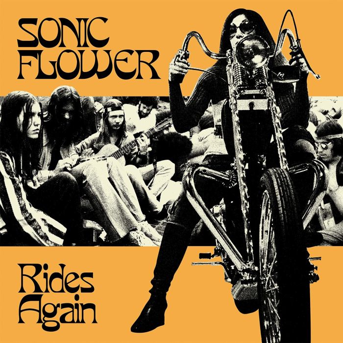 SONIC FLOWER - RIDES AGAIN (CORNETTO YELLOW WITH BLACK STRIPES VINYL)