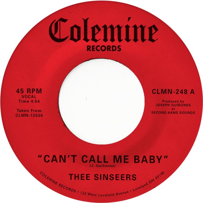 THEE SINSEERS - CAN'T CALL ME BABY / TAKE A CHANCE