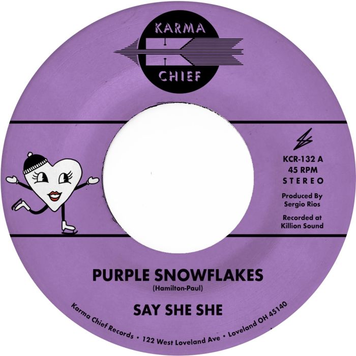 SAY SHE SHE - PURPLE SNOWFLAKES/THIS WINTERTIME (OPAQUE DARK PURPLE VINYL)