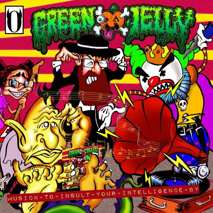 GREEN JELLY - MUSICK TO INSULT YOUR INTELLIGENCE BY (ORANGE/BLACK SPLATTER VINY