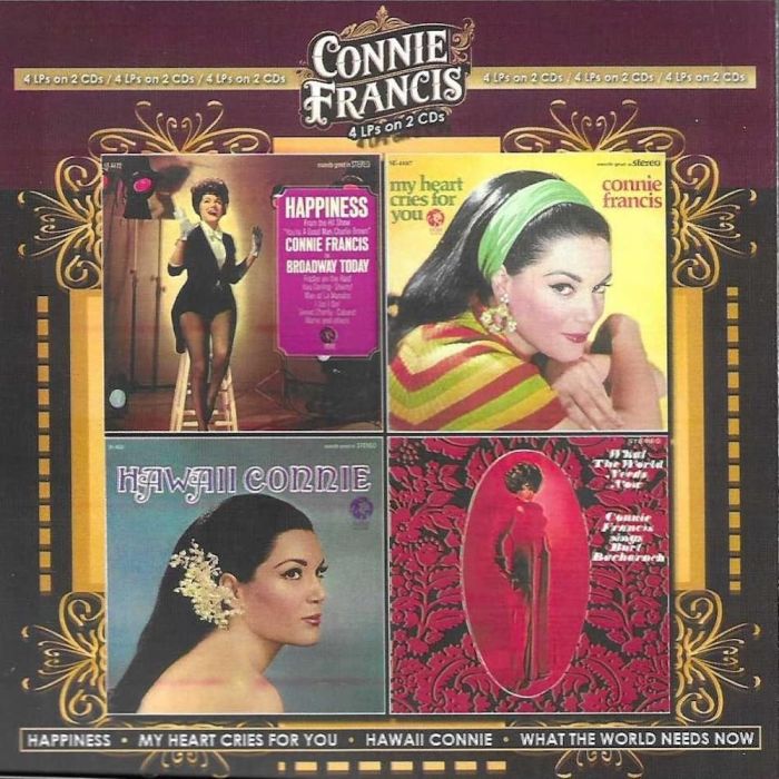 CONNIE FRANCIS - HAPPINESS, MY HEART CRIES FOR YOU, HAWAII CONNIE, WHAT THE WORLD
