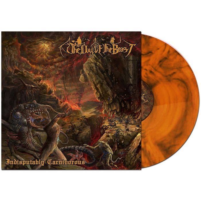 DAY OF THE BEAST - INDISPUTABLY CARNIVOROUS (ORANGE FLAME W/ BLACK SWIRL VINYL)