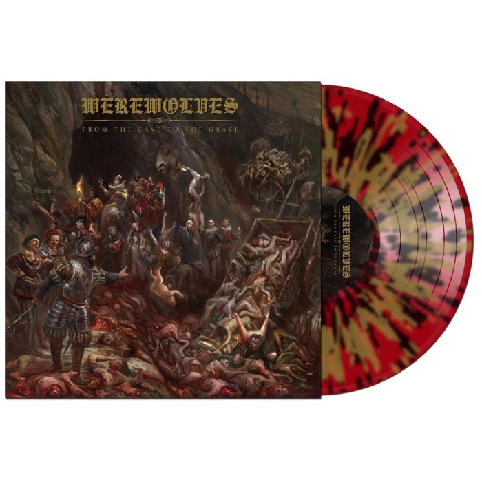 WEREWOLVES - FROM THE CAVE TO THE GRAVE (RED W/GOLD & BLACK SPLATTER VINYL)