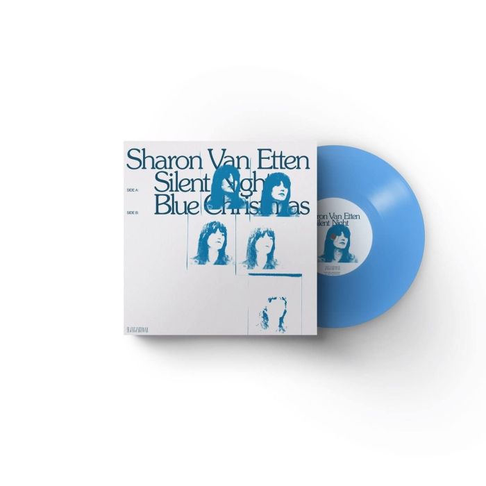 SHARON VAN ETTEN - SILENT NIGHT B/W BLUE CHRISTMAS (CLEAR BLUE 7INCH)
