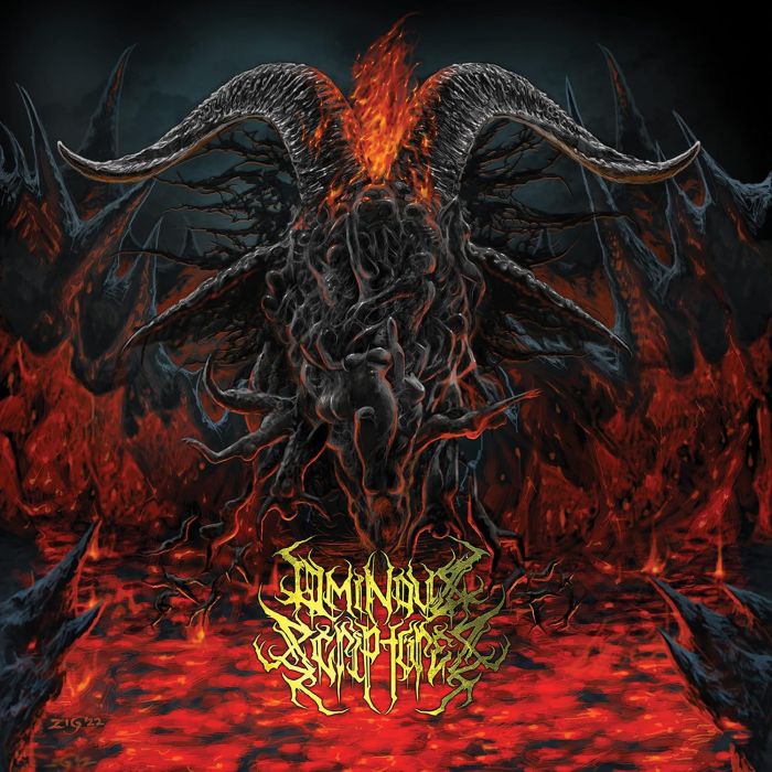 OMINOUS SCRIPTURES - RITUALS OF MASS SELF-IGNITION (RED & BLACK SPLATTER VINYL)