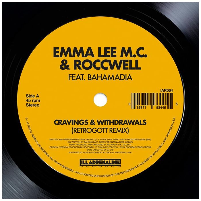 EMMA LEE M.C. & ROCCWELL - CRAVINGS & WITHDRAWALS (FEAT. BAHAMADIA) (RETROGOTT REMIX)