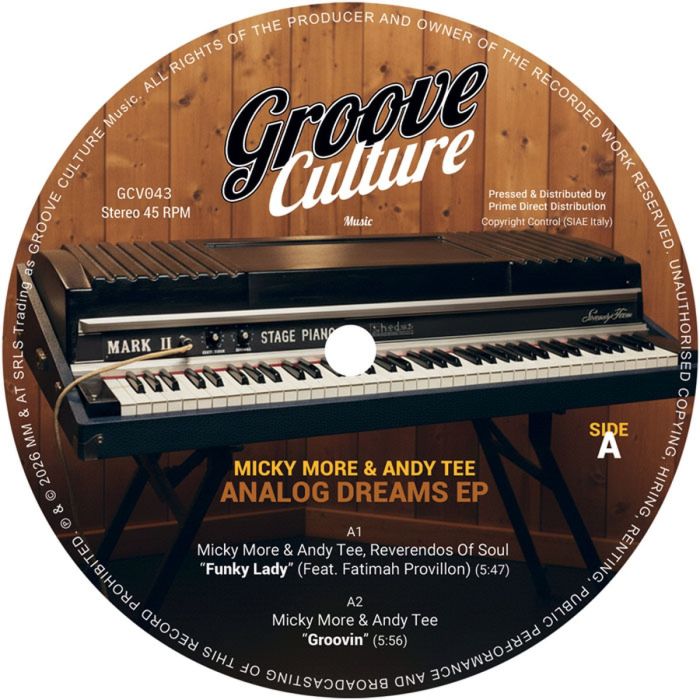 MORE,MICKY & ANDY TEE - ANALOG DREAMS EP