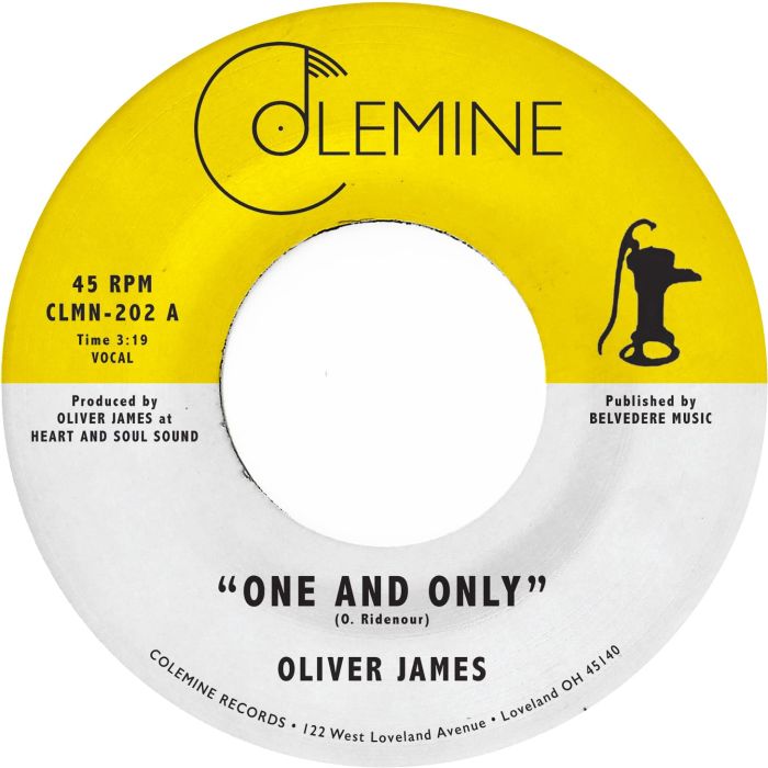 OLIVER JAMES - ONE & ONLY (OPAQUE YELLOW 7INCH)