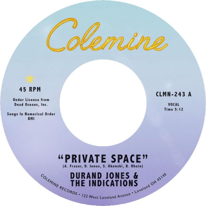 JONES,DURAND & THE INDICATIONS - PRIVATE SPACE / SEA OF LOVE (DARK PURPLE 7INCH)