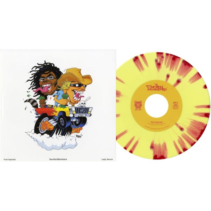 SWOLLEN MEMBERS - FUEL INJECTED/LADY VENOM (RED & YELLOW SPLATTER VINYL)