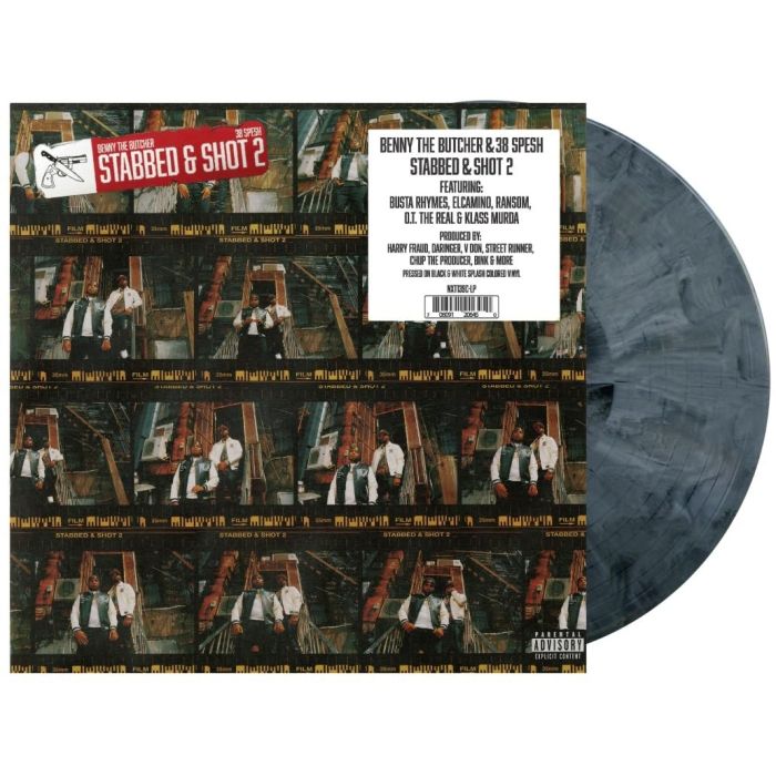 BENNY THE BUTCHER & 38 SPESH - STABBED & SHOT 2 (BLACK & WHITE SPLASH VINYL)