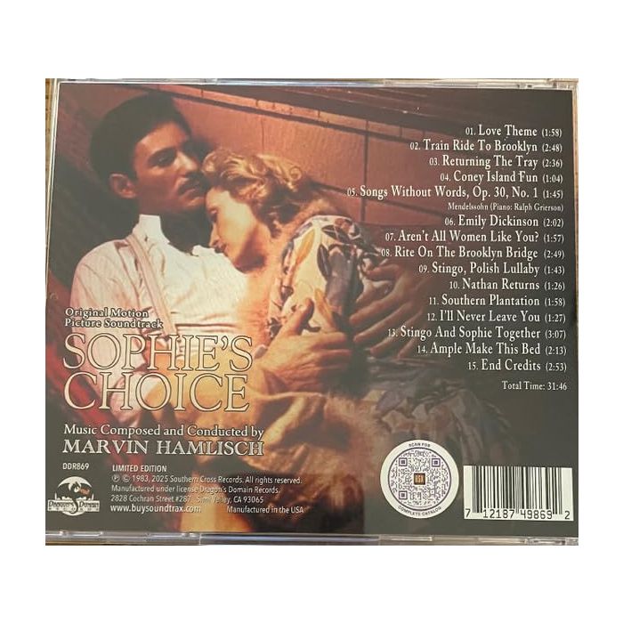 MARVIN HAMLISCH - SOPHIE'S CHOICE: ORIGINAL OST