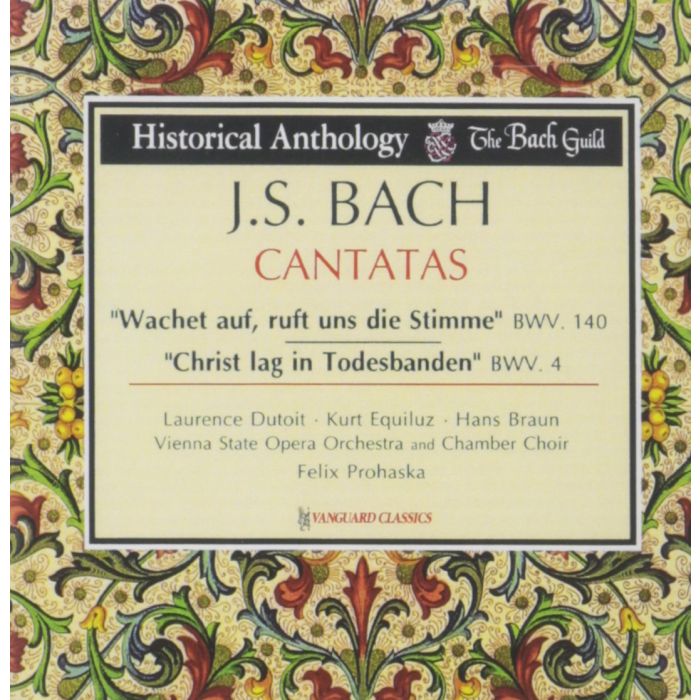 VIENNA STATE OPERA ORCHESTRA / PROHASKA,FELIX - BACH J.S.: CANTATAS WACHET AUF BWV 140 / CHRIST LAG BWV 4