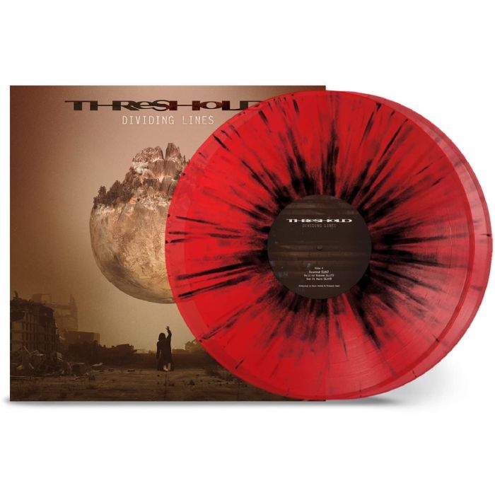 THRESHOLD - DIVIDING LINES (TRANSPARENT RED W/BLACK SPLATTER VINYL)