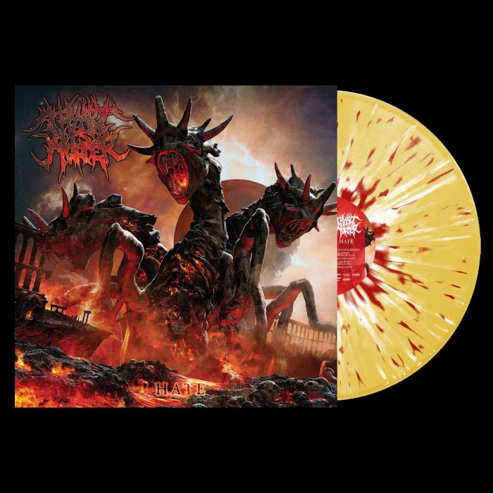 THY ART IS MURDER - HATE (YELLOW W/RED WHITE SPLATTER VINYL)