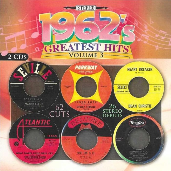 VARIOUS ARTISTS - 1962'S GREATEST HITS, VOL. 3