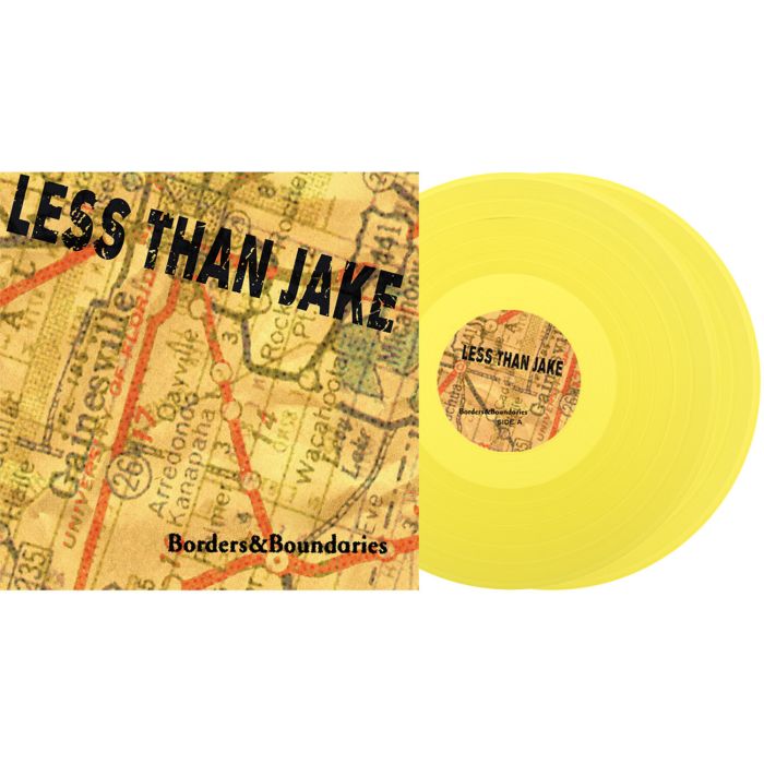 LESS THAN JAKE - BORDERS & BOUNDARIES 25TH ANNIVERSARY (YELLOW VINYL)