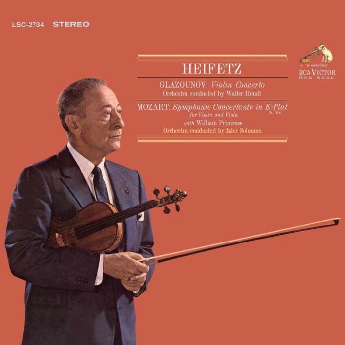 Jascha Heifetz, Walter Hendl, Izler Solomon - Glazounov: Violin Concerto / Mozart: Symphonie Concertante in E-Flat