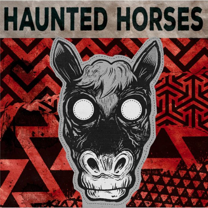 HAUNTED HORSES & FACET - SPLIT (GALAXY RED VINYL)