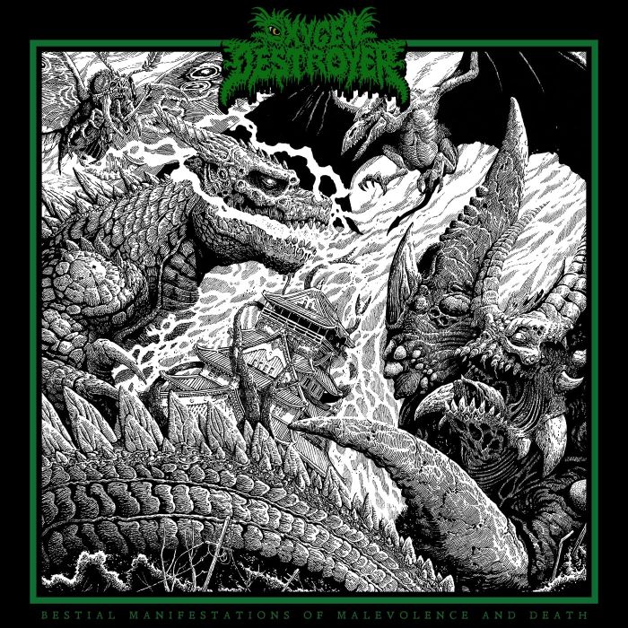 OXYGEN DESTROYER - BESTIAL MANIFESTATIONS OF MALEVOLENCE & DEATH (ATOMIC BREATH BLUE