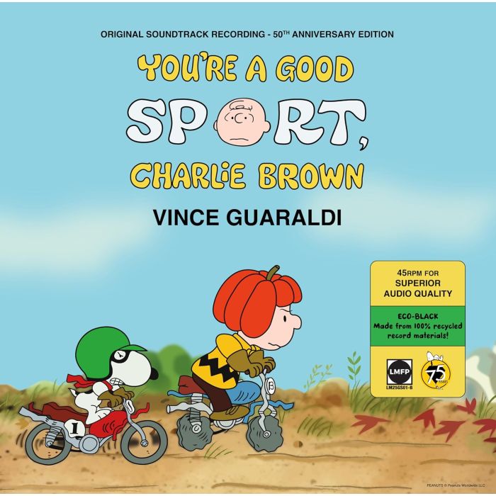 VINCE GUARALDI - YOU'RE A GOOD SPORT, CHARLIE BROWN (45RPM/ECO-BLACK VINYL/OST/50T