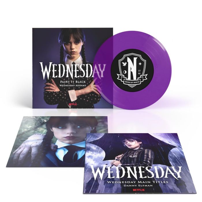 WEDNESDAY ADDAMS - WEDNESDAY - PAINT IT BLACK/MAIN TITLES (TRANS PURPLE VINYL)