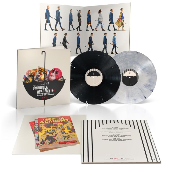 RUSSO,JEFF & PERRINE VIRGILE - UMBRELLA ACADEMY 3 & 4 (OST/2LP/LIMITED EDITION/BLACK/WHITE SPLAT