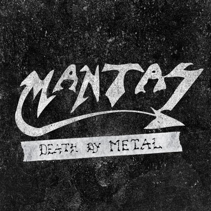 MANTAS - DEATH BY METAL (WHITE WITH BLACK SPLATTER VINYL)
