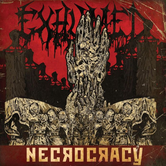EXHUMED - NECROCRACY (BLOOD RED WITH SPLATTER VINYL)