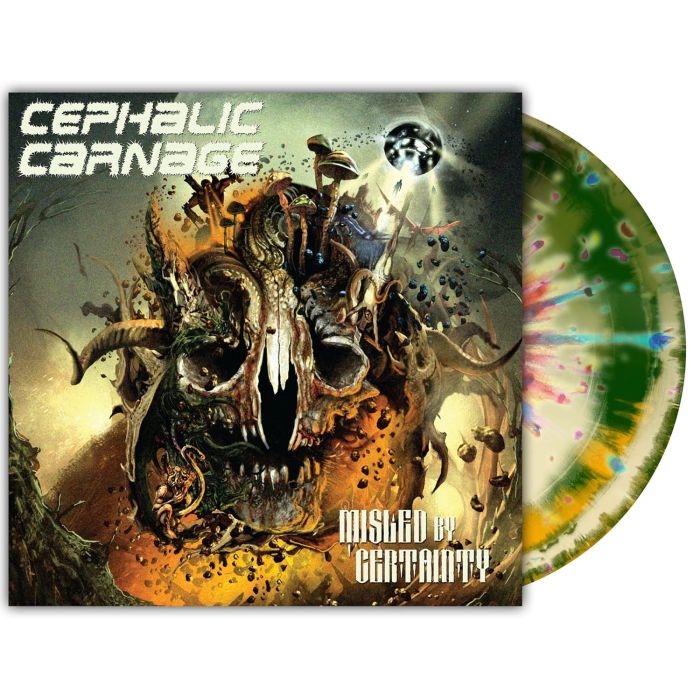 CEPHALIC CARNAGE - MISLED BY CERTAINTY (2LP/CUSTOM TRI-COLOR MERGE WITH SPLATTER VIN