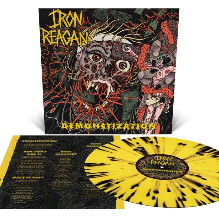 IRON REAGAN - DEMONETIZATION (CANARY YELLOW WITH SPLATTER VINYL)