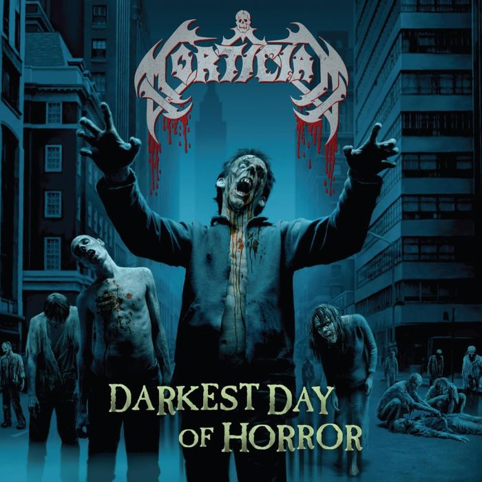 MORTICIAN - DARKEST DAY OF HORROR (SEA BLUE WITH SPLATTER VINYL)