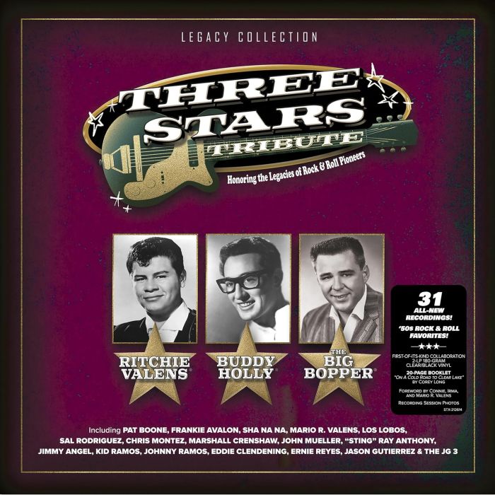 PAT BOONE - THREE STARS TRIBUTE (CLEAR/BLACK VINYL)