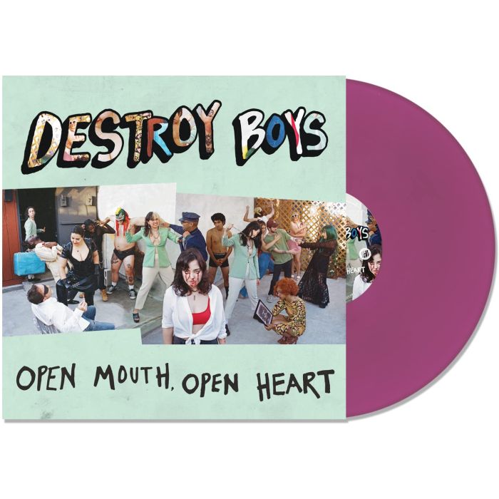 DESTROY BOYS - OPEN MOUTH OPEN HEART (PURPLE VINYL)