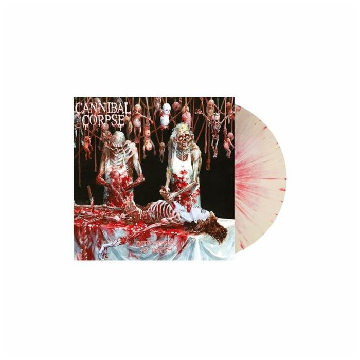 CANNIBAL CORPSE - BUTCHERED AT BIRTH (WHITE W/ RED SPLATTER VINYL)