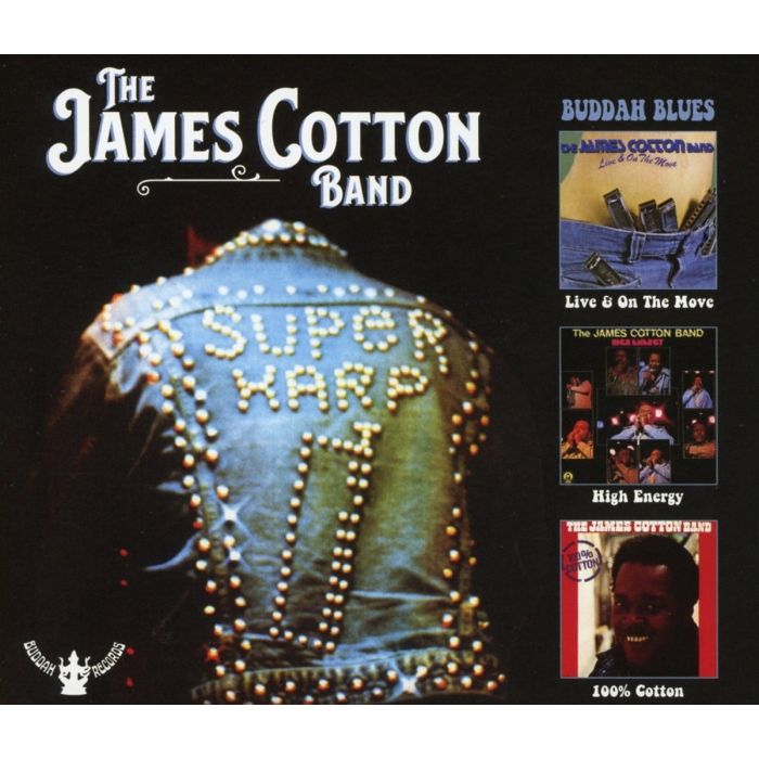 JAMES BAND COTTON - LIVE & ON THE MOOVE / HIGH ENERGY / 100% COTTON