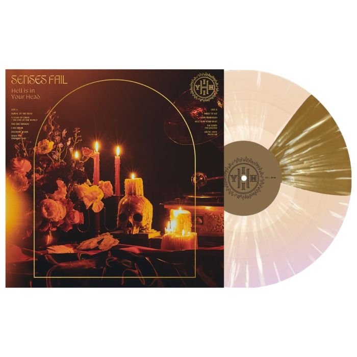 SENSES FAIL - HELL IS IN YOUR HEAD (BEER & GOLD BUTTERFLY W/ BONE SPLATTER VINY
