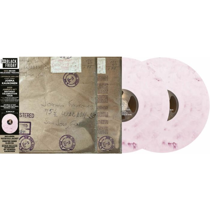 (BF25) KAUKONEN,JORMA - WABASH AVENUE: 1965 NEVER RELEASED TRACKS (2LP/GOLD & BLACK CLOUD EFFECT VINYL) (RSD)
