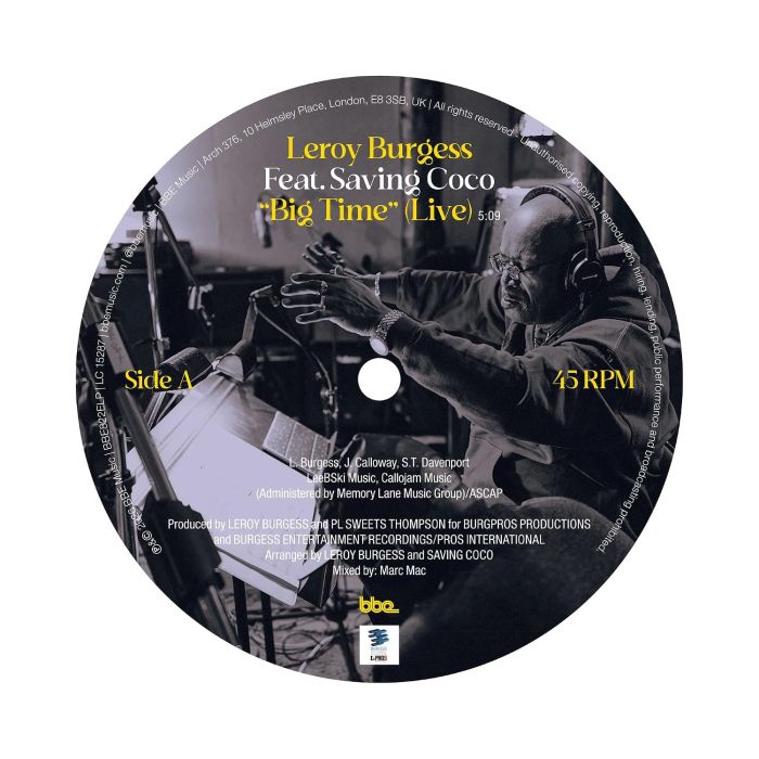 LEROY BURGESS - BIG TIME/LET'S DO IT