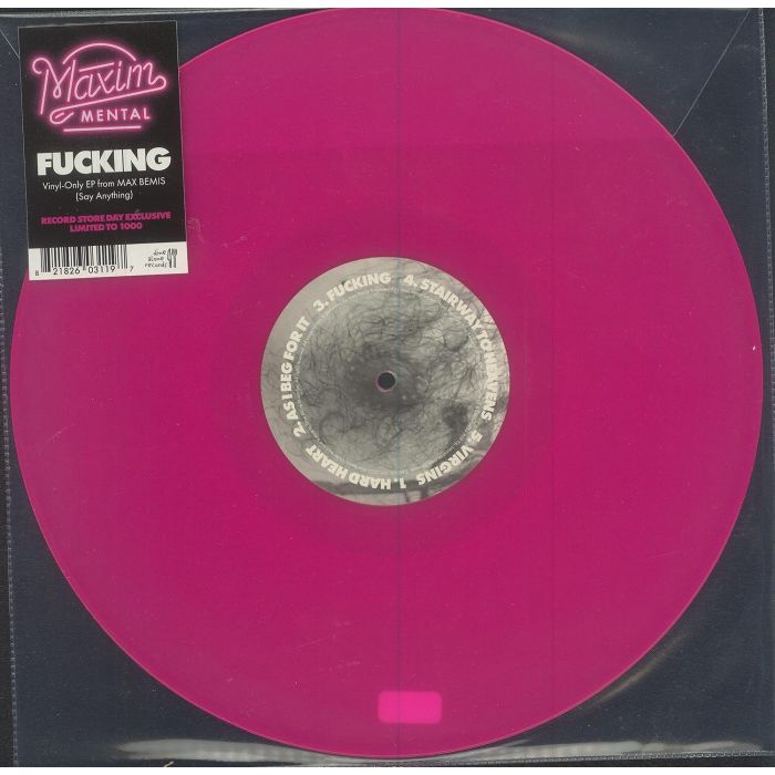 MAXIM MENTAL - FUCKING EP (TRANSLUCENT PINK VINYL W/ ETCHED B-SIDE)
