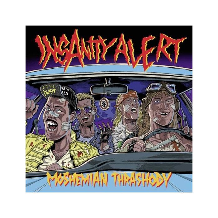 INSANITY ALERT - MOSHEMIAN THRASHODY (CRYSTAL CLEAR VINYL W/ ORANGE, TURQUOISE & P