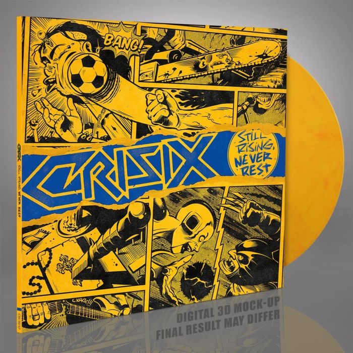 CRISIX - STILL RISING... NEVER REST (YELLOW, RED & ORANGE VINYL)