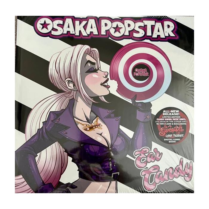 OSAKA POPSTAR - EAR CANDY (RED & WHITE SWIRL BITE VINYL)