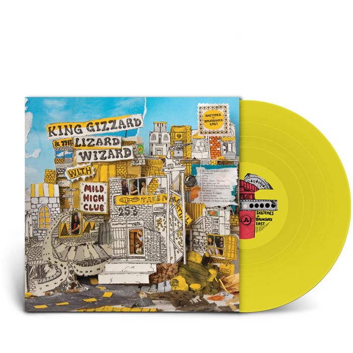 KING GIZZARD & THE LIZARD WIZARD - SKETCHES OF BRUNSWICK EAST (INJECTION MOLDED PET YELLOW VINYL)