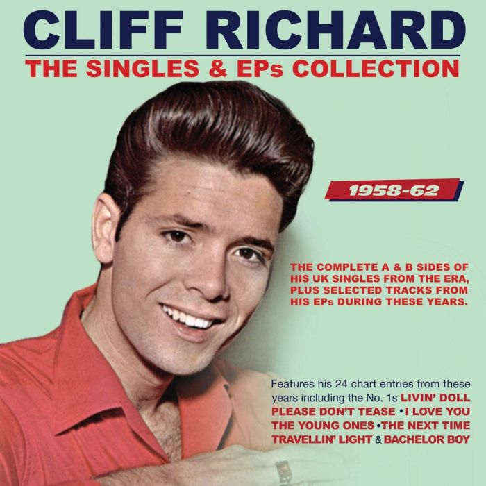 CLIFF RICHARD - SINGLES & EPS COLLECTION 1958-62