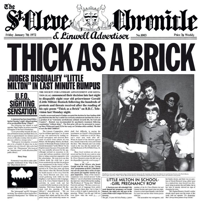 JETHRO TULL - THICK AS A BRICK