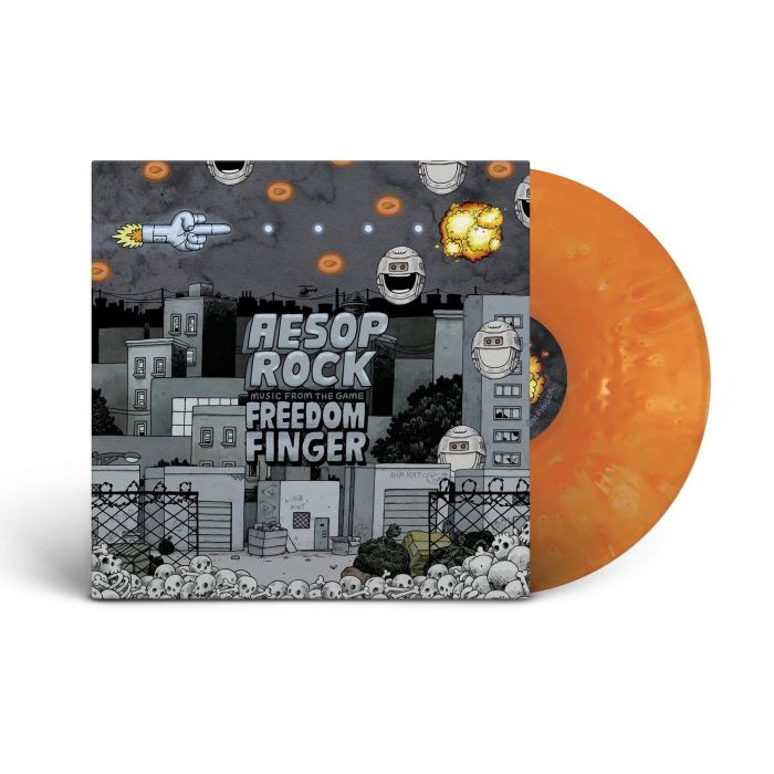 AESOP ROCK - FREEDOM FINGER (MUSIC FROM THE GAME) (ORANGE 10INCH)