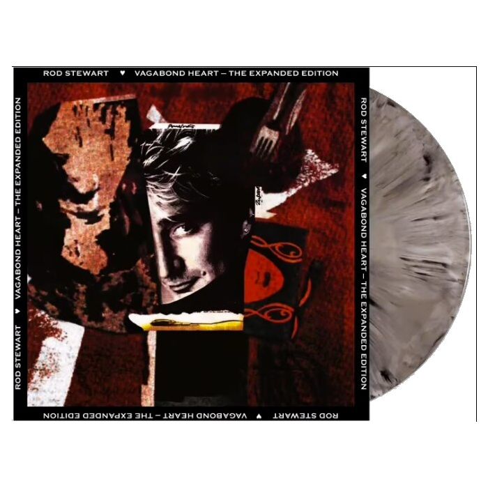 ROD STEWART - VAGABOND HEART - EXPANDED EDITION (GRAY, WHITE & BLACK SPLATTER V