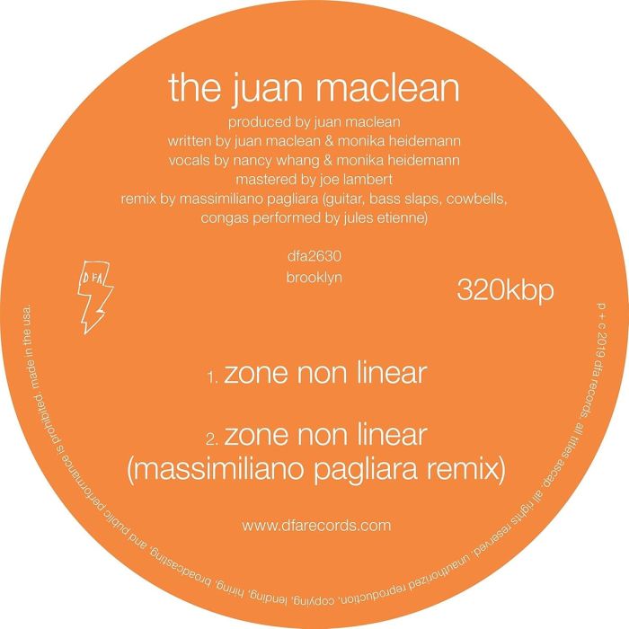 Juan Maclean, The - What Do You Feel Free About? b/w Zone Nonlinear